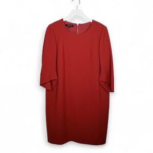 LAFAYETTE 148 NEW YORK Cocoon Flute Cuff Round Neck Dress Ret. $598 - Size 8